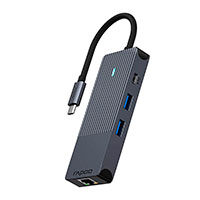 Rapoo USB-C Dock 8-i-1 (USB-A/USB-C/HDMI/RJ45/SD)