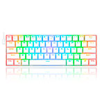 Redragon Draconic K530W RGB Gaming Tastatur m/Brun Switch (Mekanisk) Hvid