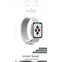 Rem til Apple Watch - Nylon (42-44mm) Hvid - Puro