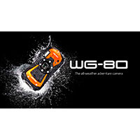 Ricoh WG-80 Undervandskamera (Vandtt 14m) Orange