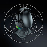 Roccat Syn Pro AIR On-Ear Gaming Headset m/Mikrofon (2,4GHz/USB-C)