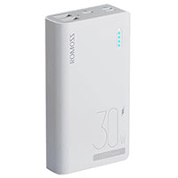 Romoss Sense 4S Pro 30W Powerbank 10000mAh (2xUSB-A/1xUSB-C) Hvid