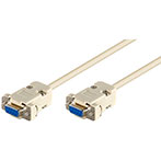 RS232 kabel (9-pol) Hun/Hun - 2m