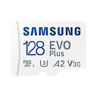 Samsung EVO Plus 2021 microSD 128GB A2 V30 (UHS-I) m/adapter