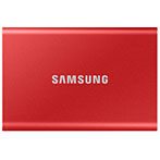Samsung Portable T7 SSD Hardisk 500GB (USB 3.2 Gen 2) Rød