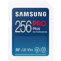 Samsung PRO Plus 2021 SD kort 256GB V30 (UHS-I) + USB Kortlser