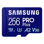 Samsung PRO Plus MicroSD Kort 256GB V30 A2 (UHS-I)