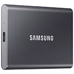 Samsung T7 Touch Bærbar SSD 2TB (USB 3.2) Grå