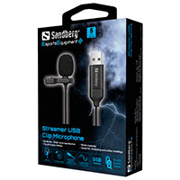 Sandberg Streamer Mikrofon m/Clips (USB)