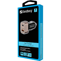 Sandberg USB-C billader 3A/24W PD (1xUSB-A/1xUSB-C)