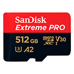 SanDisk Extreme Pro Micro SDXC Kort 512GB V30 A2 (UHS-I)