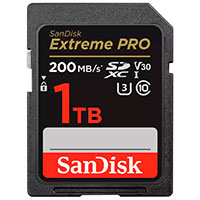 SanDisk Extreme PRO SDXC Kort 1TB V30 (UHS-I) 200MB/s