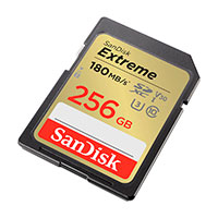 SanDisk Extreme SDXC Kort 256GB V30 (UHS-I)