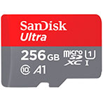 SanDisk Ultra Micro SDXC Kort 256GB A1 m/Adapter (UHS-I) 120MB/s