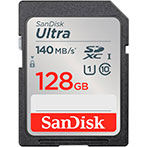 SanDisk Ultra SDXC Kort 128GB V10 (UHS-I) 140MB/s