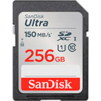 SanDisk Ultra SDXC Kort 256GB V10 (UHS-I) 140MB/s