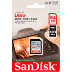 SanDisk Ultra SDXC Kort 64GB (UHS-I) 120MB/s
