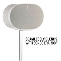 Sanus Justerbar Gulvstander t/Sonos ERA 300 (Hvid) 2pk