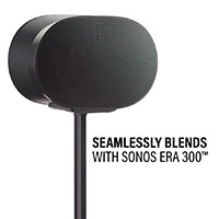 Sanus Justerbar Gulvstander t/Sonos ERA 300 (Sort)