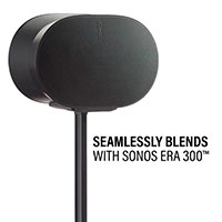 Sanus Justerbar Gulvstander t/Sonos ERA 300 (Sort) 2pk