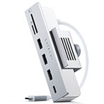 Satechi Clamp Hub t/iMac (USB-C/USB-A/Kortlæser) Sølv