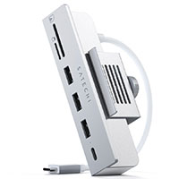 Satechi Clamp Hub t/iMac (USB-C/USB-A/Kortlser) Slv