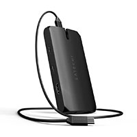 Satechi on-the-Go Multiport Adapter (USB-C/HDMI/VGA/Ethernet/USB-A) Sort