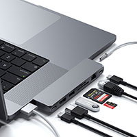 Satechi Pro Max 15W PD USB-C Hub (HDMI/USB-A/Kortlser) Space Grey