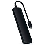 Satechi Slim USB-C MultiPort Adapter (HDMI/Ethernet/USB-A/USB-C/Kortlæser) Sort