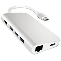 Satechi USB-C Adapter (HDMI/Ethernet/USB-A/USB-C) Slv