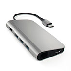 Satechi USB-C Adapter (HDMI/Ethernet/USB-A/USB-C) Space Grey