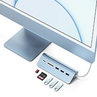 Satechi USB-C Hub (Kortlser/USB-A) Bl