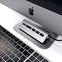 Satechi USB-C Hub (Kortlser/USB-A) Space Grey
