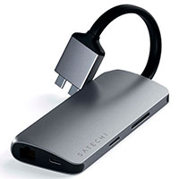 Satechi USB-C Multimedie Adapter (HDMI/Ethernet/USB-C/USB-A) Space Grey