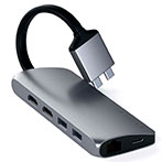 Satechi USB-C Multimedie Adapter (HDMI/Ethernet/USB-C/USB-A) Space Grey