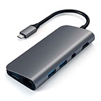 Satechi USB-C Multimedie Adapter (HDMI/Mini DisplayPort/ Ethernet/USB-A) Space Grey
