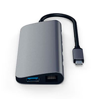 Satechi USB-C Multimedie Adapter (HDMI/Mini DisplayPort/ Ethernet/USB-A) Space Grey