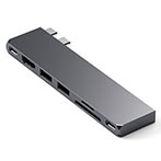 Satechi USB-C Pro Hub Slim (USB-C/USB-A/HDMI/Kortlæser) Space grey