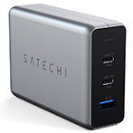Satechi USB Lader 100W GaN (2xUSB-C/USB-A) Sort
