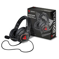 Savio Vertigo 7.1 Over-Ear Gaming Headset - 2,4m (USB-A)