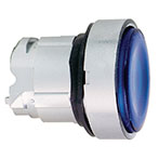 Schneider Lampetrykhoved LED (m/fjeder og retur) Blå