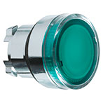 Schneider Lampetrykhoved LED (m/fjeder og retur) Grøn