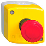 Schneider Nødstopbox (Ø40mm) 2xNC & 1xNO - Rød/gul