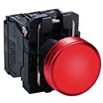 Schneider Signallampe Komplet LED (24V) Rød