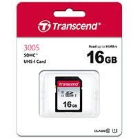 SDHC Kort 16GB (UHS-I) Transcend 300s