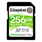 SDXC Kort 256GB V30 (UHS-I) Kingston Canvas Select Plus