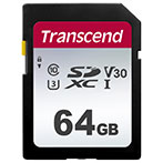 SDXC Kort 64GB V10 (UHS-I) Transcend 300s
