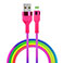 Setty KNA-L Lightning Kabel - 1,2m 2,1A (USB-A/Lightning) Rainbow