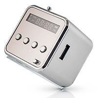 Setty MF-100 FM radio (micro SD/USB) Slv