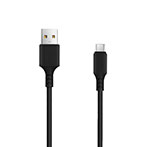 Setty Micro USB Kabel 2A - 1m (USB-A/microUSB) Sort